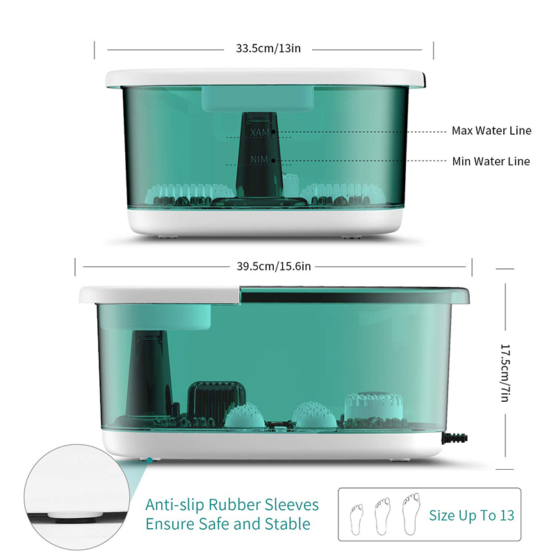 Massaggiatore per vasca idromassaggio MM-20A-3 con calore e quattro grandi rulli massaggianti