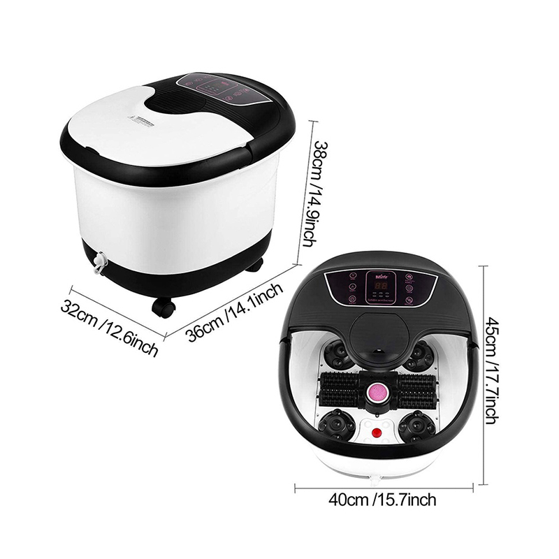 Massaggiatore automatico per vasca idromassaggio per piedi MM-18C con rulli massaggianti da 8 pezzi e pietra pomice